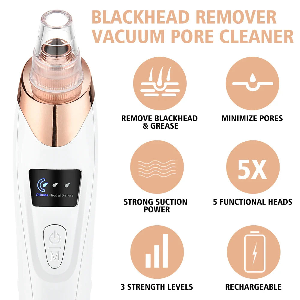 Acne Pore Cleaner & Black Head Remover With Cleaning Tools